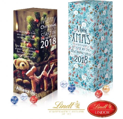 Custom Printed Lindt Chocolate Tower Advent Calendars